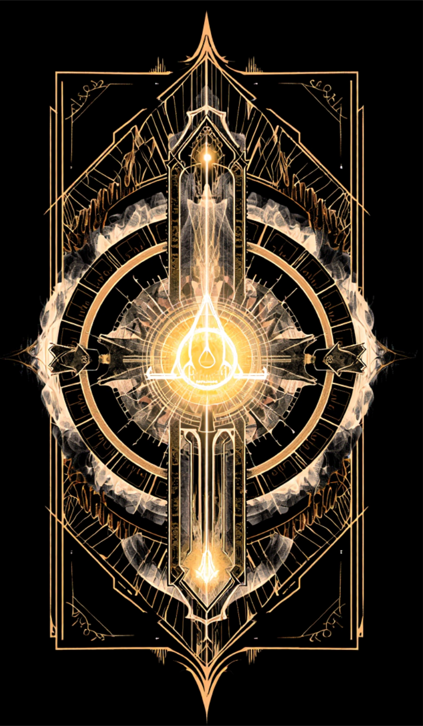 Tarot deck back
